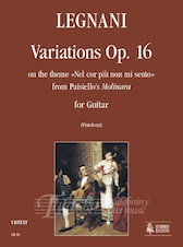 Variations Op.16 on the theme «Nel cor più non mi sento» from Paisiello’s Molinara